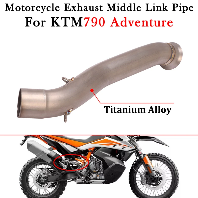 Slip On For KTM790 KTM 790 890 Adventure R Rally Motorcycle Exhaust Titanium Alloy Mid Link Pipe Modify Muffler Escape Moto Tube
Slip On For KTM790 KTM 790 890 Adventure R Rally Motorcycle Exhaust Titanium Alloy Mid Link Pipe Modify Muffler Escape Moto Tube