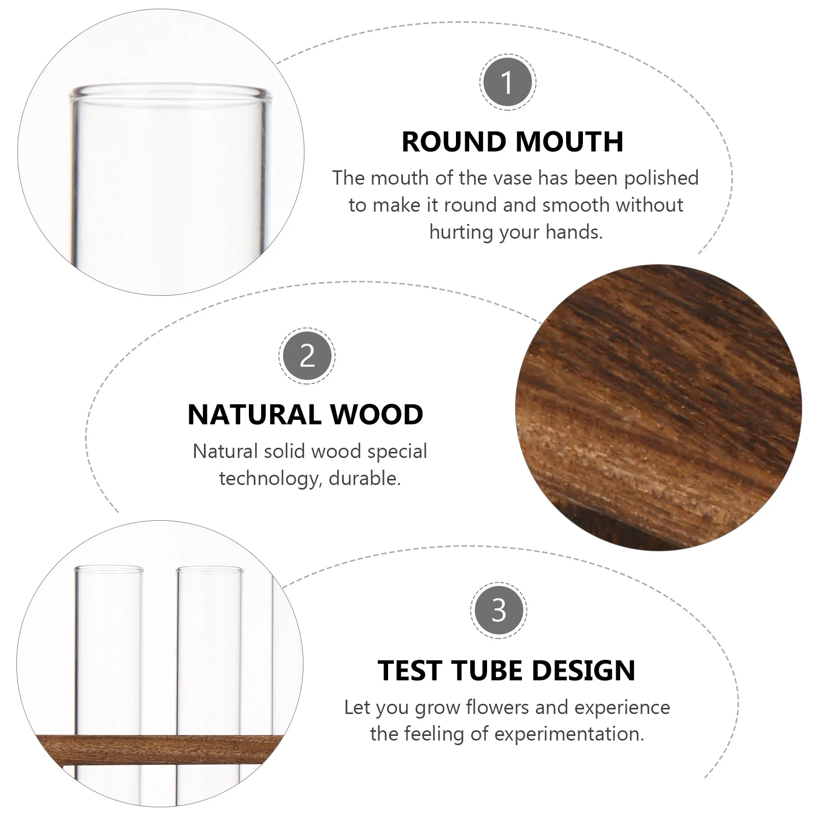 Test Tube Vase Transparent Glass Planter For Hydroponic Plants Round Mouth Smooth Edge Desktop Decor Home Garden Vase
Test Tube Vase Transparent Glass Planter For Hydroponic Plants Round Mouth Smooth Edge Desktop Decor Home Garden Vase