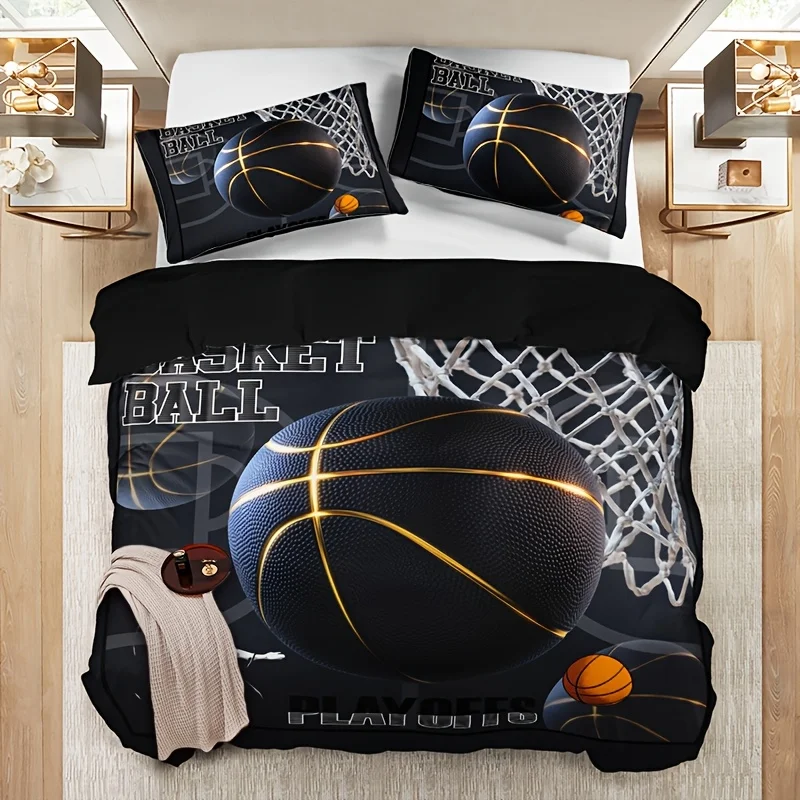 Boys Basketball Print Bedding Set Sports Theme Duvet Cover For Kids Teens Ball Comforter Cover Balck Bedspread Cover Room Decor
Boys Basketball Print Bedding Set Sports Theme Duvet Cover For Kids Teens Ball Comforter Cover Balck Bedspread Cover Room Decor