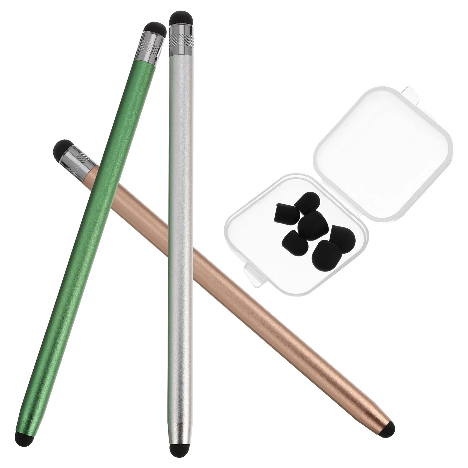 3Pcs Universal Touch Devices Capacitive Stylus Pen with 6 Piece Replacement Tips phone stylus phone stylus pen
3Pcs Universal Touch Devices Capacitive Stylus Pen with 6 Piece Replacement Tips phone stylus phone stylus pen