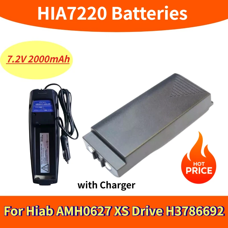 HIA7220 Аккумуляторы для Hiab AMH0627 XS Drive H3786692 с зарядным устройством 7,2 В 2000 мАч
HIA7220 Аккумуляторы для Hiab AMH0627 XS Drive H3786692 с зарядным устройством 7,2 В 2000 мАч
