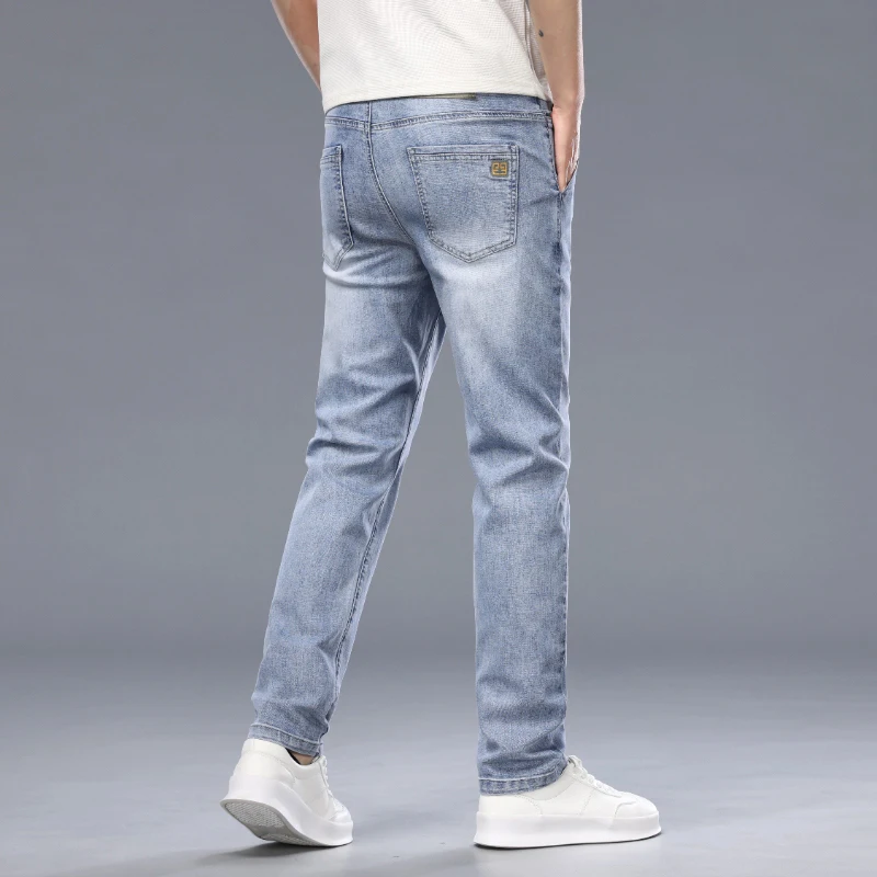 Luxury Spring Summer Cotton Classics Embroidery Men's Jeans Slim Denim Pants Blue Work Korea Skinny Trousers Male Plus Size 40
Luxury Spring Summer Cotton Classics Embroidery Men's Jeans Slim Denim Pants Blue Work Korea Skinny Trousers Male Plus Size 40