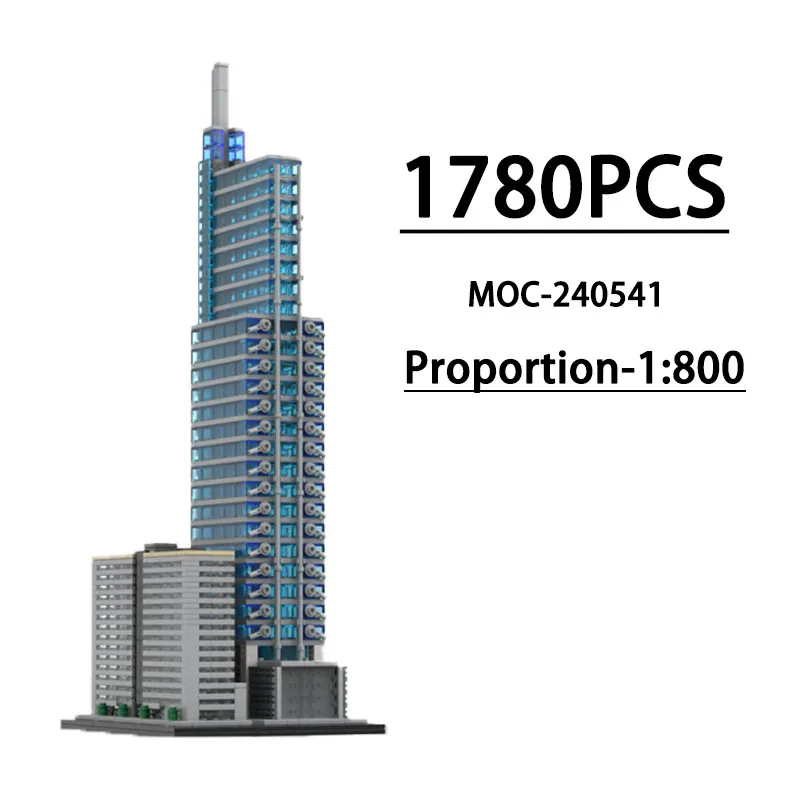 MOC-240541 Building Block City Architecture Technology Center 1:800 Model, 1780 Pieces, Children's Birthday Christmas Toy Gift
MOC-240541 Building Block City Architecture Technology Center 1:800 Model, 1780 Pieces, Children's Birthday Christmas Toy Gift