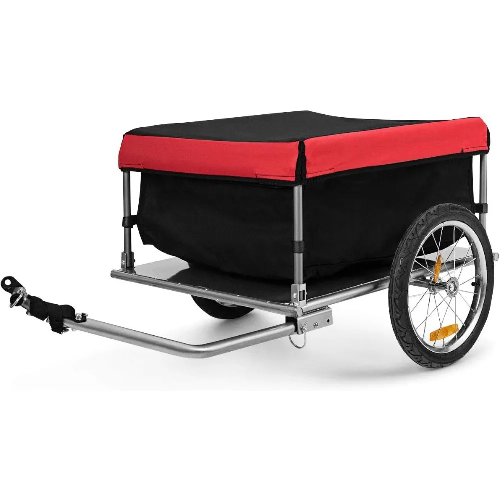 Foldable Bicycle Trailer with 16”Wheels, Removable Cover,Oxford Fabric, Folding Frame Quick Release,Bike Cart Bike Wagon Trailer
Foldable Bicycle Trailer with 16”Wheels, Removable Cover,Oxford Fabric, Folding Frame Quick Release,Bike Cart Bike Wagon Trailer