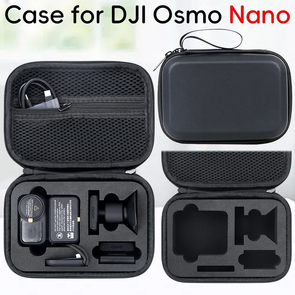 Carrying Case for DJI Osmo Nano,Waterproof Storage Bag Travel Organizer PU Hard Shell Protective Cover Box for Osmo Nano Camera
Carrying Case for DJI Osmo Nano,Waterproof Storage Bag Travel Organizer PU Hard Shell Protective Cover Box for Osmo Nano Camera