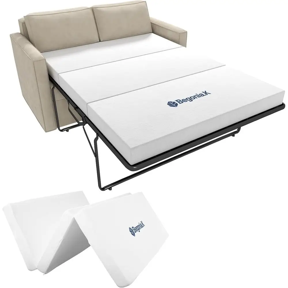 4 Memory Foam Mattress - Replacement for Queen Size Sofa Bed, Ideal for RV, Camping, 72L x 59W x 4H
4 Memory Foam Mattress - Replacement for Queen Size Sofa Bed, Ideal for RV, Camping, 72L x 59W x 4H