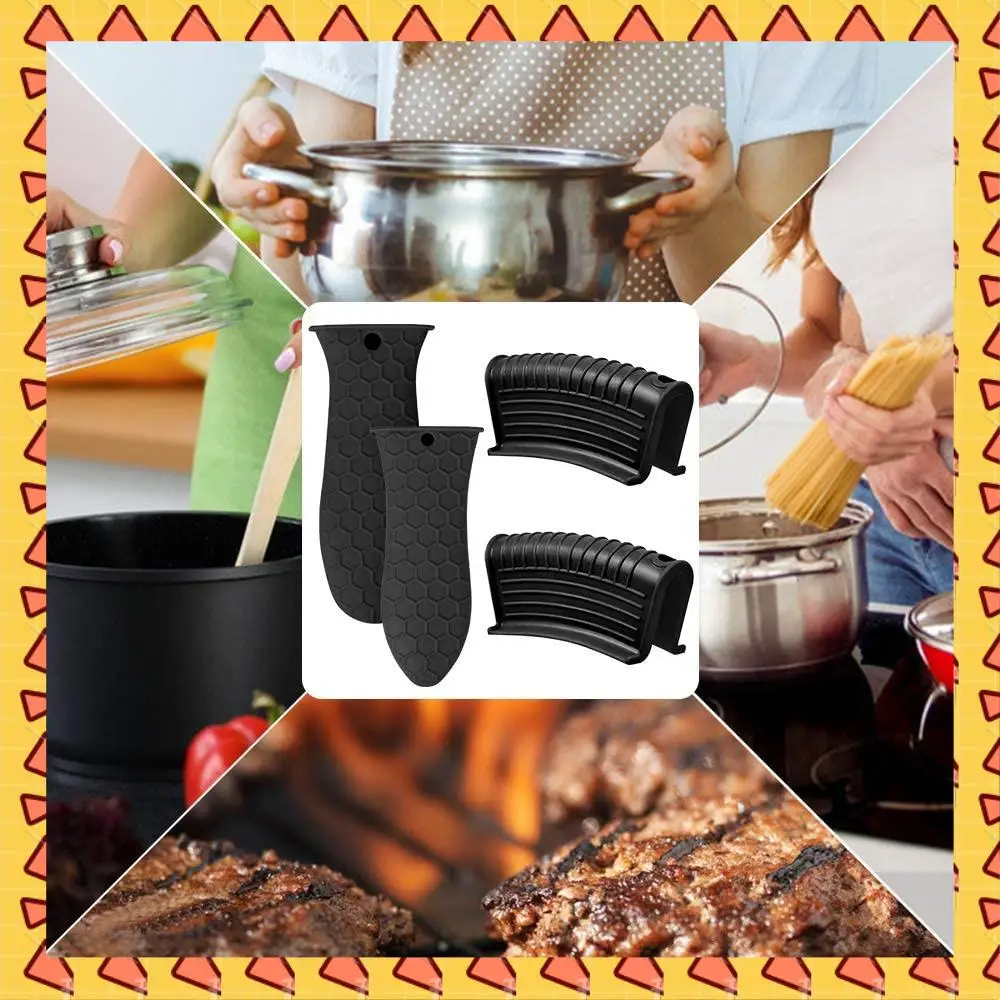 A008 Handle Holder, 4-Piece Auxiliary Pan Handle Sleeve Pan Holder Non-Slip Frying Pan Handle Cover
A008 Handle Holder, 4-Piece Auxiliary Pan Handle Sleeve Pan Holder Non-Slip Frying Pan Handle Cover