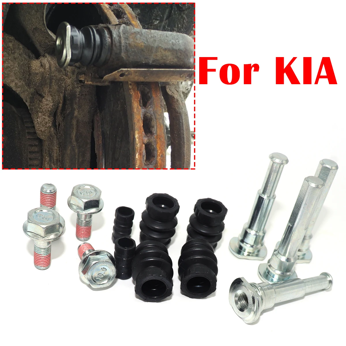 Brake Caliper Cylinder Slider Guide Pin For KIA CERATO JOICE MAGENTIS PREGIO SORENTO For Disc Housing Bolt Rubber Bush Boot Seal
Brake Caliper Cylinder Slider Guide Pin For KIA CERATO JOICE MAGENTIS PREGIO SORENTO For Disc Housing Bolt Rubber Bush Boot Seal