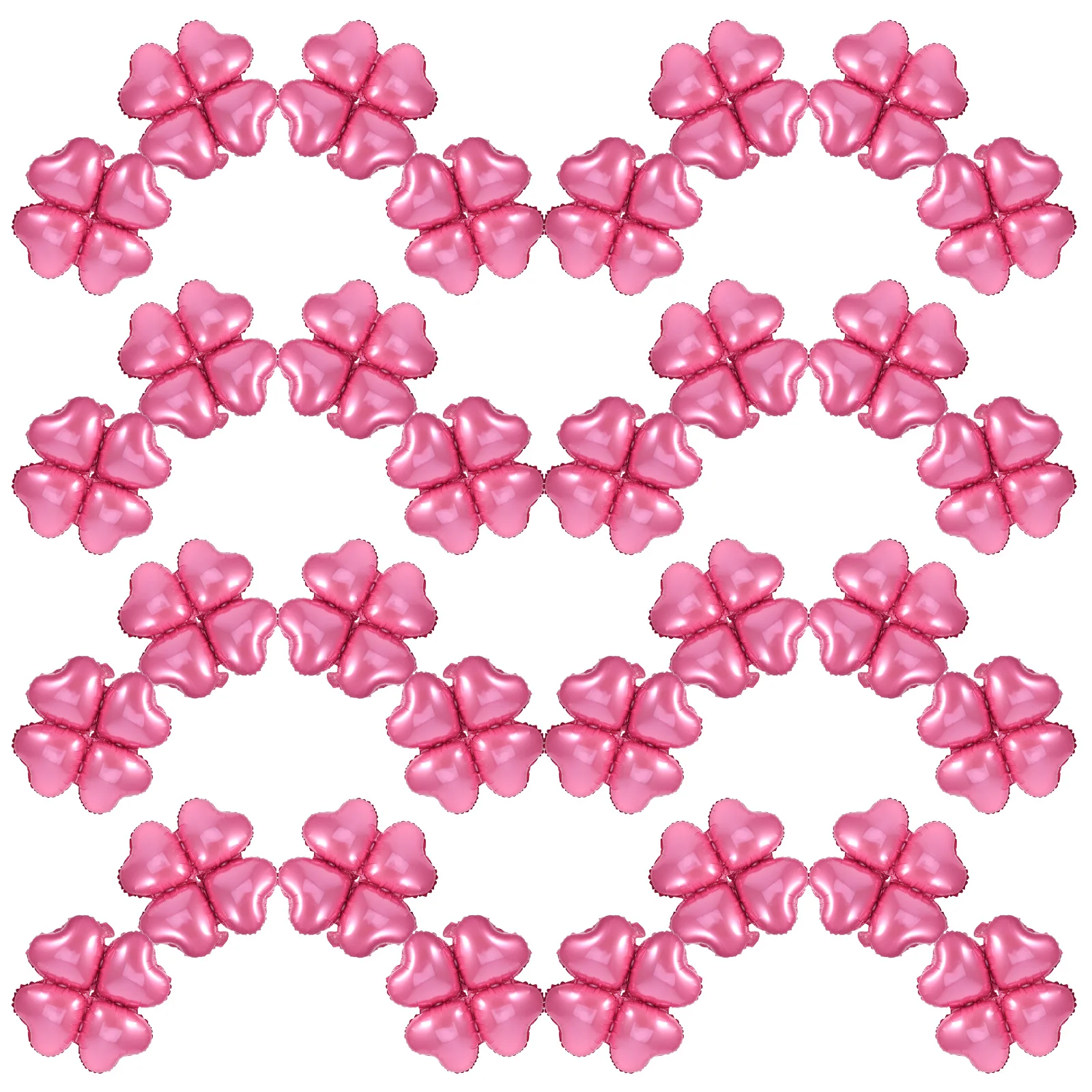 50Pcs Pink Heart Foil Balloons Four Leaf Clover Shape Party Decorations Valentines Birthday Wedding Anniversary
50Pcs Pink Heart Foil Balloons Four Leaf Clover Shape Party Decorations Valentines Birthday Wedding Anniversary
