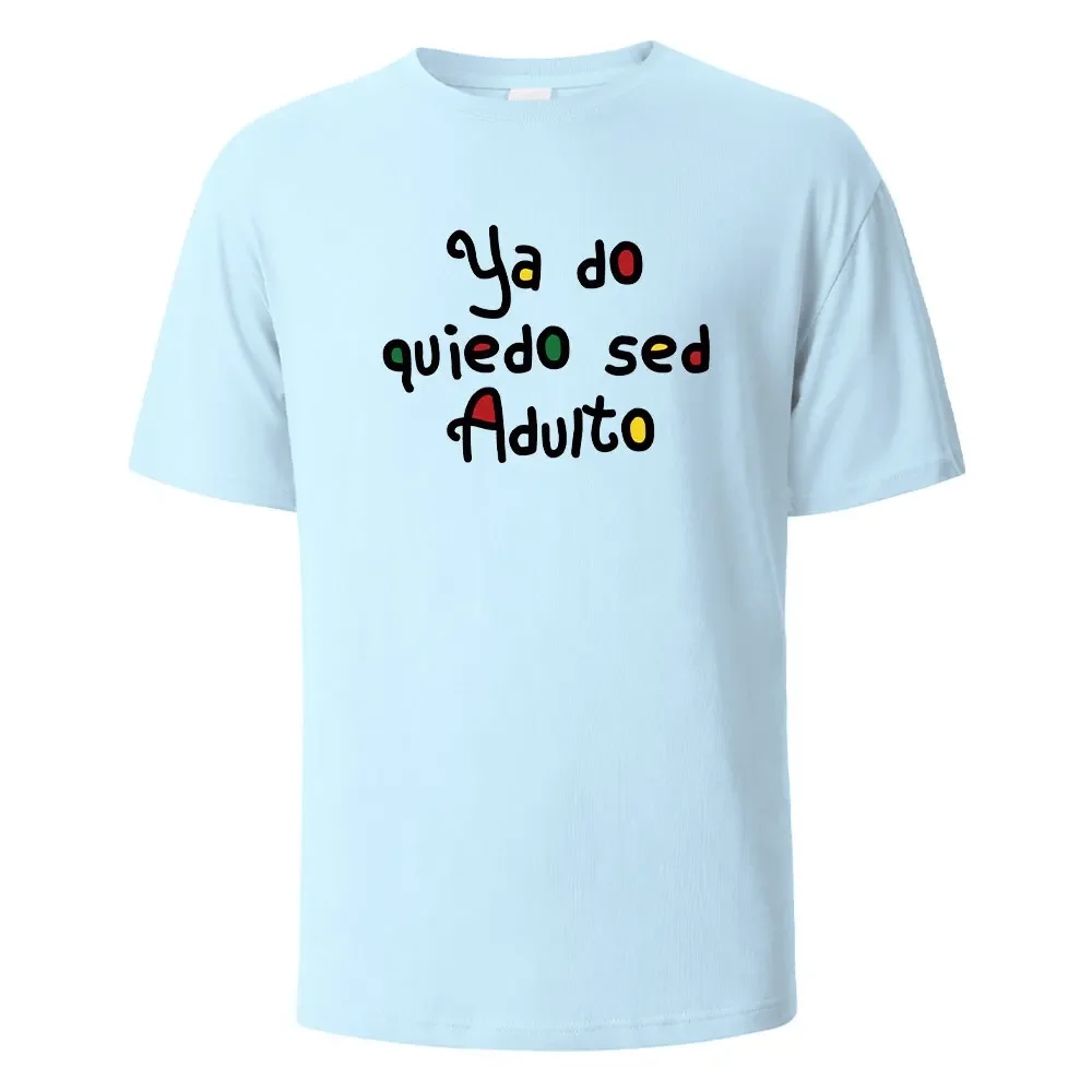 Yado quiedo sed Aduito Print t shirts 100% Cotton Summer Tees For Men Women Oversize Casual Tops t shirtsZQ
Yado quiedo sed Aduito Print t shirts 100% Cotton Summer Tees For Men Women Oversize Casual Tops t shirtsZQ