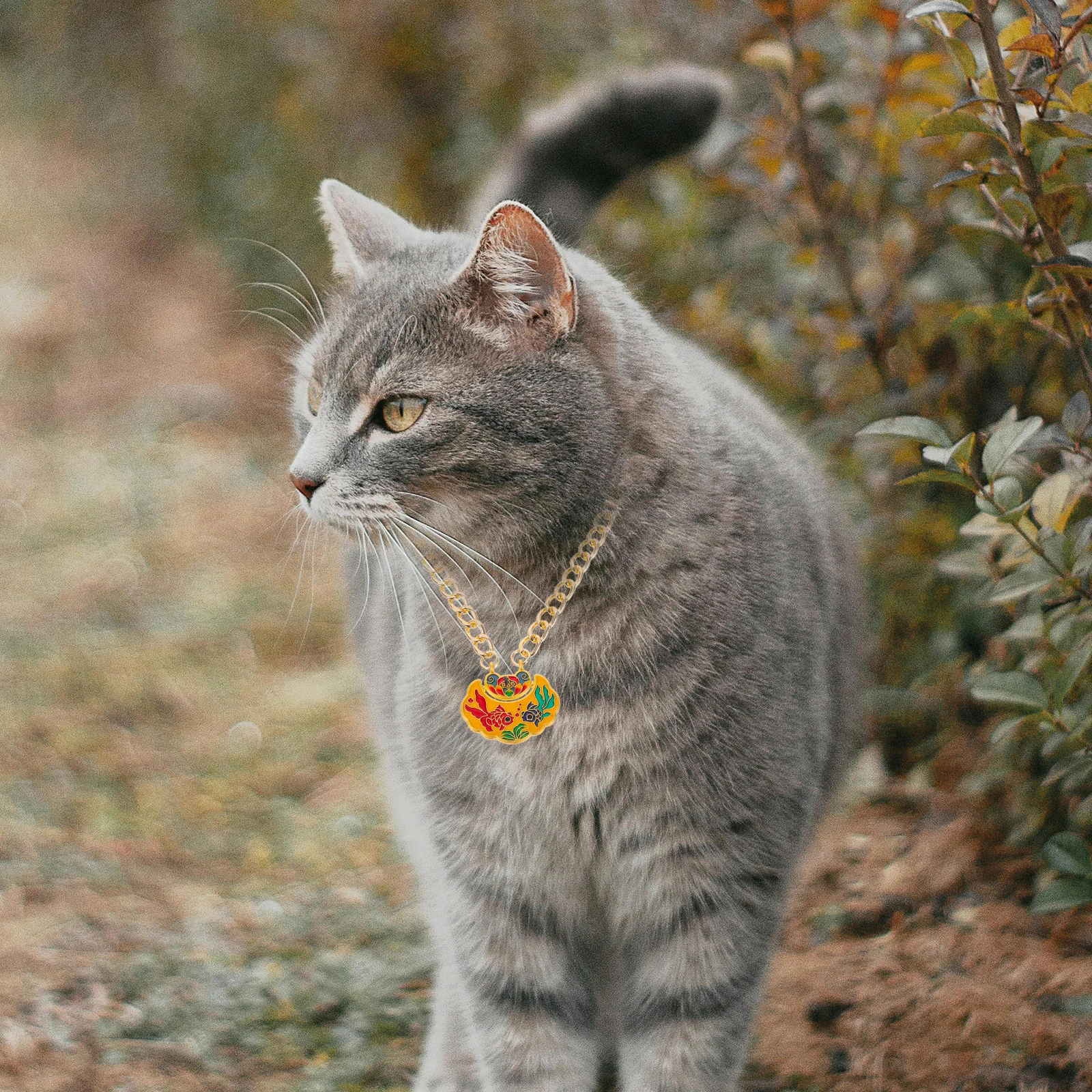 Adjustable Pet Metal Longevity Lock Pendant with Bell Necklace for Cats Dogs Sturdy Jewelry Collar Festive Occasion Decor
Adjustable Pet Metal Longevity Lock Pendant with Bell Necklace for Cats Dogs Sturdy Jewelry Collar Festive Occasion Decor