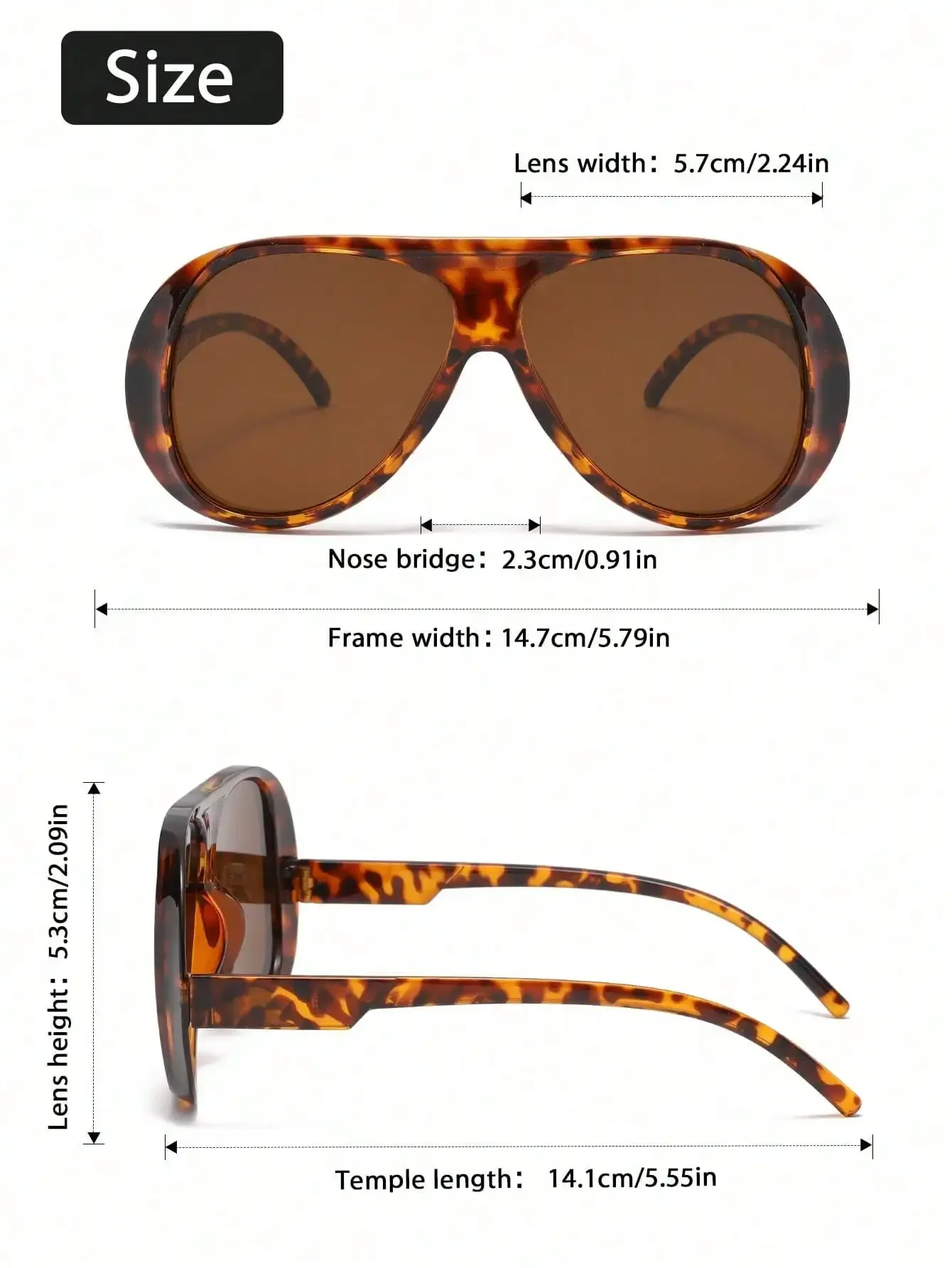 Fashionable Leopard Print Large Frame Sunglasses, Great For Vacation
Fashionable Leopard Print Large Frame Sunglasses, Great For Vacation