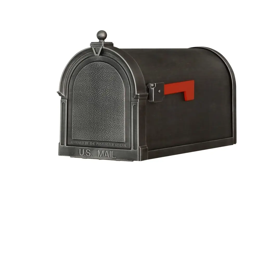 Lite Berkshire Curbside Mailbox Swedish Silver Aluminum Mailbox for Post Mount SCB1015SW
Lite Berkshire Curbside Mailbox Swedish Silver Aluminum Mailbox for Post Mount SCB1015SW