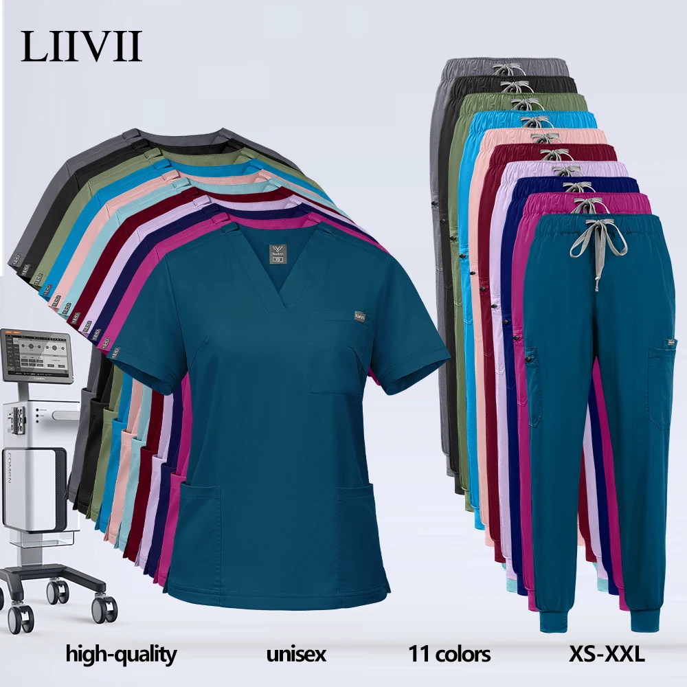 V-neck Nurse Scurbs Set Unisex Medical Uniforms Women Men Lab Hospital Doctor Workwear Oral Dental Clinical Surgery Work Uniform
V-neck Nurse Scurbs Set Unisex Medical Uniforms Women Men Lab Hospital Doctor Workwear Oral Dental Clinical Surgery Work Uniform