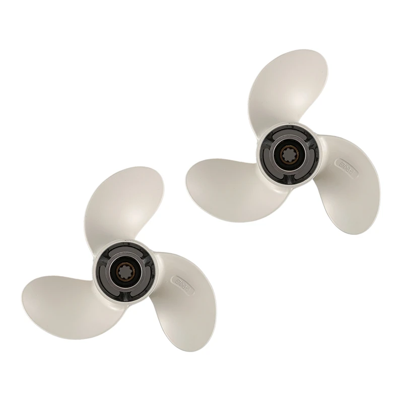 2X 9 1/4 X 9-J New Aluminum Alloy 3 Blade Outboard Propeller For Yamaha 9.9-15Hp
2X 9 1/4 X 9-J New Aluminum Alloy 3 Blade Outboard Propeller For Yamaha 9.9-15Hp