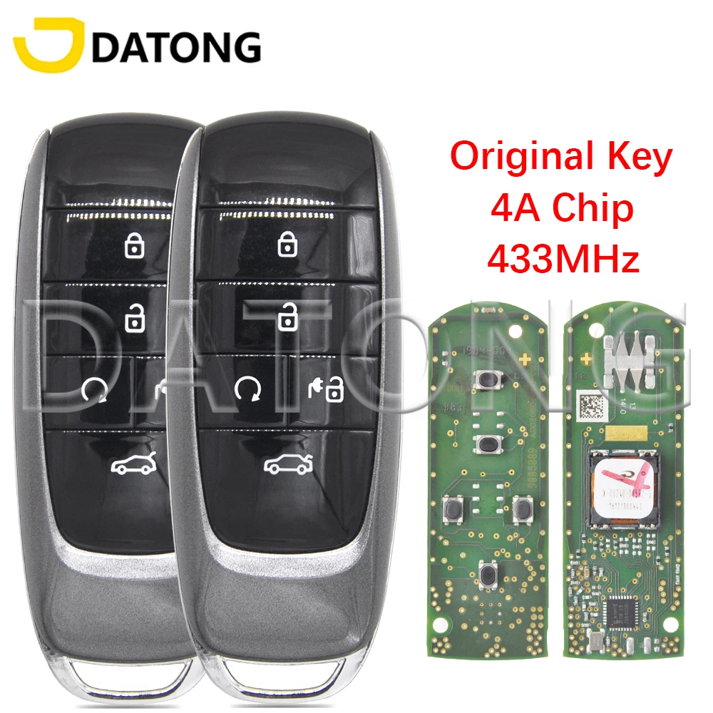 Datong World Car Remote Key For GAC Trumpchi AION S Y V iA5 LX Hycan 4A Chip 433MHz Original Promixity Smart Card
Datong World Car Remote Key For GAC Trumpchi AION S Y V iA5 LX Hycan 4A Chip 433MHz Original Promixity Smart Card