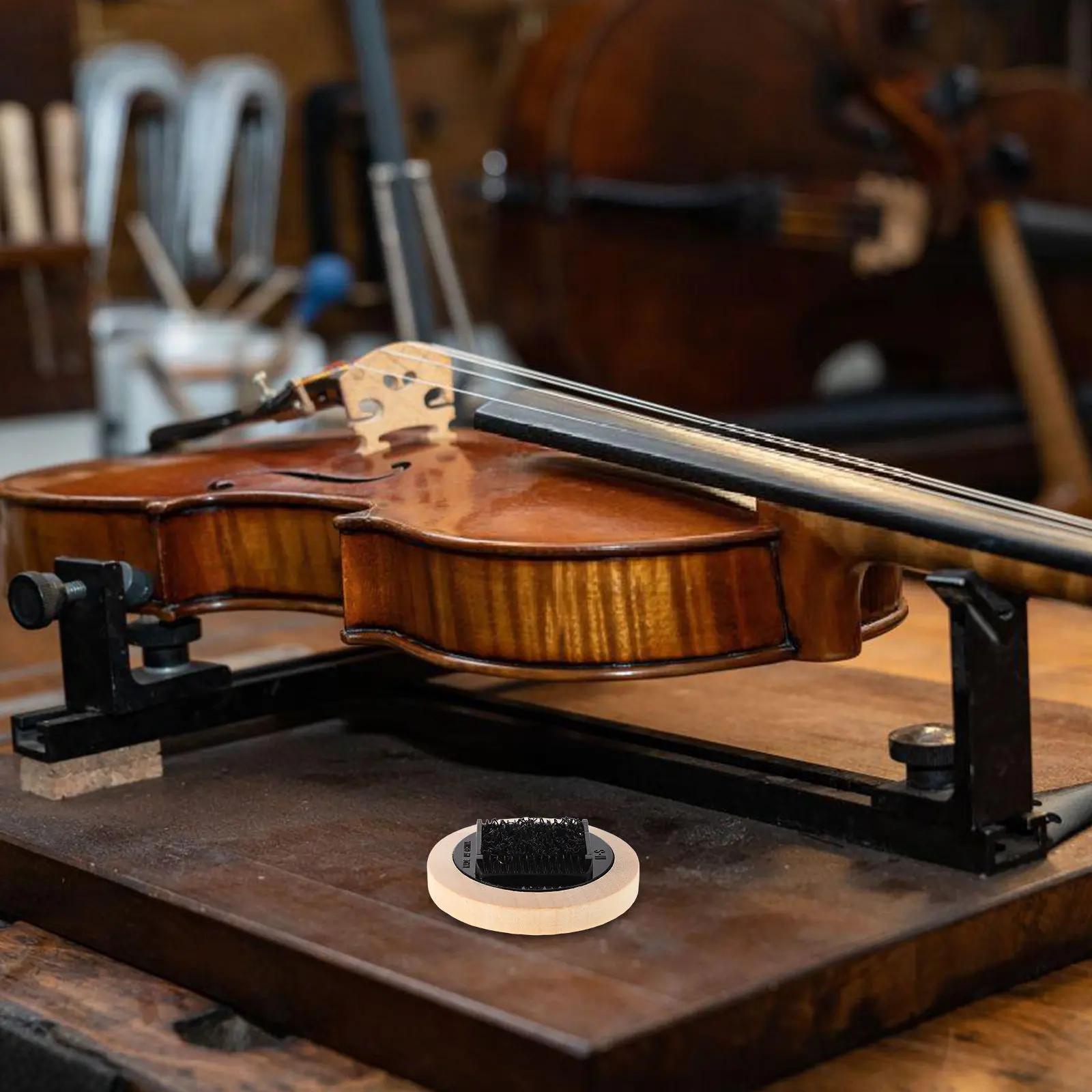 Violin Bow Hair Comb Portable Tool Removes Excess Rosins Detangles and Cleans Bow Hair for Violin Viola Cello Brush Comb
Violin Bow Hair Comb Portable Tool Removes Excess Rosins Detangles and Cleans Bow Hair for Violin Viola Cello Brush Comb