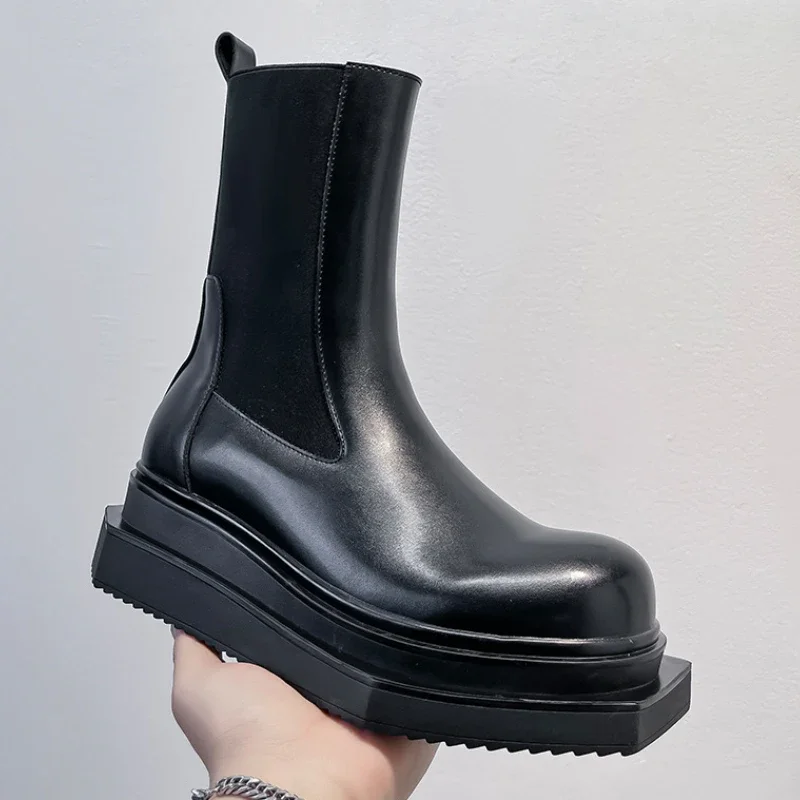 Designer Platform Chelsea Boots Women Square Toe Fashion Ankle Boots Size 35-44 Winter New Men Motorcycle Boots Men Botas Mujer
Designer Platform Chelsea Boots Women Square Toe Fashion Ankle Boots Size 35-44 Winter New Men Motorcycle Boots Men Botas Mujer