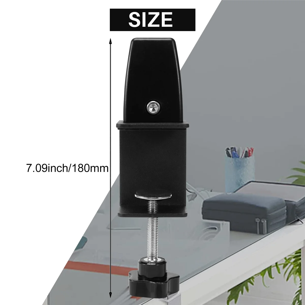 The New 2 Pcs Office Desk Divider Clamp Privacy Screen Clip Holder Bracket Screen Baffle Clamp Partition for Table Clamp -Black
The New 2 Pcs Office Desk Divider Clamp Privacy Screen Clip Holder Bracket Screen Baffle Clamp Partition for Table Clamp -Black