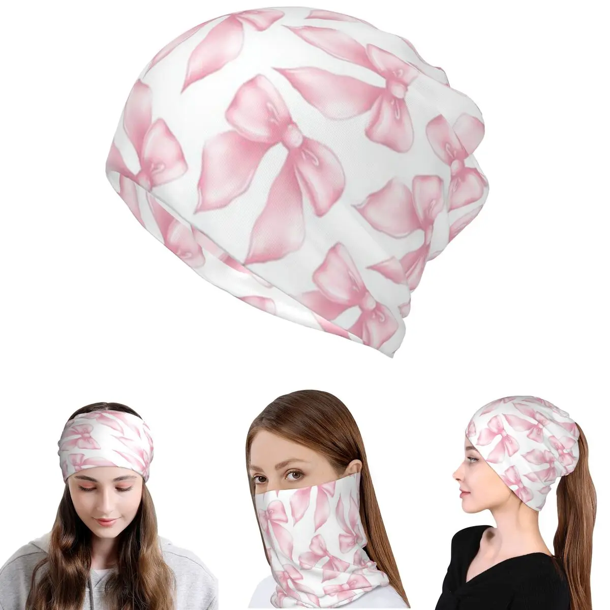 Cochuette Pink Bow Bliss-pattern Bandana Neck Cover Mask Scarf Warm Headband Beanies Hat Unisex Adult Winter
Cochuette Pink Bow Bliss-pattern Bandana Neck Cover Mask Scarf Warm Headband Beanies Hat Unisex Adult Winter