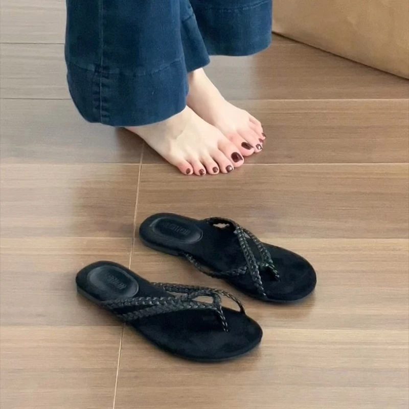 Women Flip Flops Braided Strap Flat Slide Sandals Comfort Soft Sole Clip Toe Slippers Summer Beach Casual Outdoor Ladies Shoes
Women Flip Flops Braided Strap Flat Slide Sandals Comfort Soft Sole Clip Toe Slippers Summer Beach Casual Outdoor Ladies Shoes