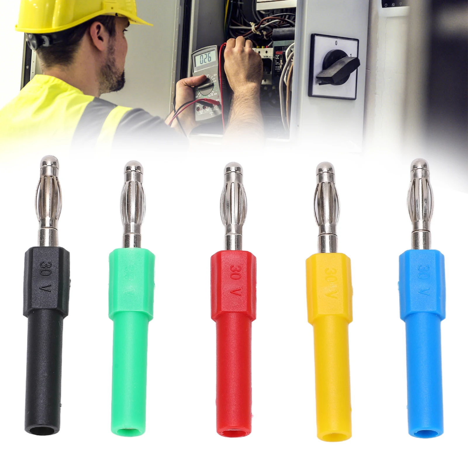 Адаптер разъема типа «банан» / набор J.20012 Разъем типа «банан» 4 мм «папа» на 2 мм «мама» Адаптер разъема типа «банан» для мультиметра
Адаптер разъема типа «банан» / набор J.20012 Разъем типа «банан» 4 мм «папа» на 2 мм «мама» Адаптер разъема типа «банан» для мультиметра