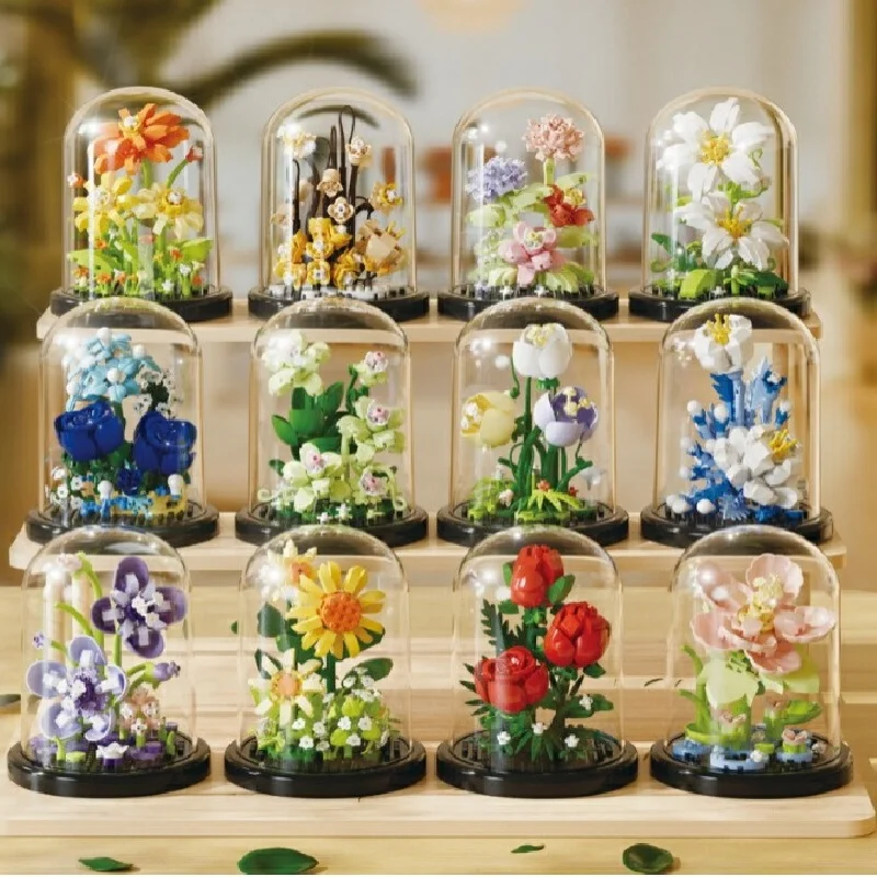 Chaolechuang Micro Particle Building Block Flower Immortal Bouquet With Transparent Dust Cover Home Decoration Teacher Day Gift
Chaolechuang Micro Particle Building Block Flower Immortal Bouquet With Transparent Dust Cover Home Decoration Teacher Day Gift