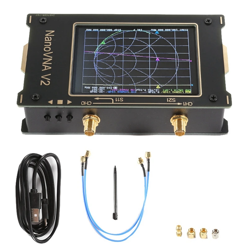Векторный сетевой анализатор ZIZI Nanovna-V2, анализатор сети 3,2 дюйма, 50K-3G, антенна, разделенная отладка, УФ-диапазонный дуплексерный анализатор
Векторный сетевой анализатор ZIZI Nanovna-V2, анализатор сети 3,2 дюйма, 50K-3G, антенна, разделенная отладка, УФ-диапазонный дуплексерный анализатор