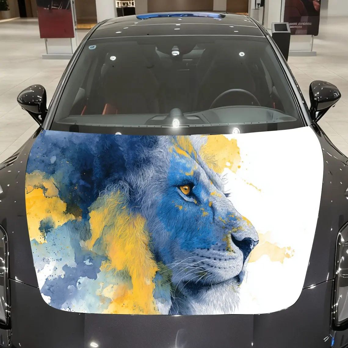 Car Decals A Lion In Expressive Blue-Yellow Watercolor Art Scene Close - Up With Fluid Paint Layers And Captivating Visual Uniqu
Car Decals A Lion In Expressive Blue-Yellow Watercolor Art Scene Close - Up With Fluid Paint Layers And Captivating Visual Uniqu