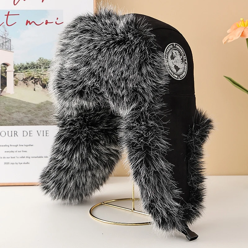 2025 New Men's 100% Natural Fake Fox Fur Bomber Hats Winter Russian Man Warm Faux Fox Fur Hat Male Fake Fur Caps Russian Hats
2025 New Men's 100% Natural Fake Fox Fur Bomber Hats Winter Russian Man Warm Faux Fox Fur Hat Male Fake Fur Caps Russian Hats