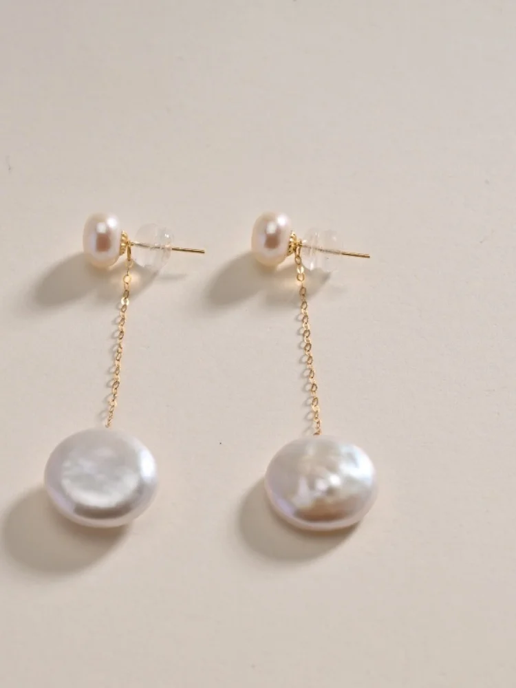 Original Design 18k Gold Pearl Earrings Exquisite Jewelry Natural Freshwater Pearl White Women's Wedding Party Gift E1019
Original Design 18k Gold Pearl Earrings Exquisite Jewelry Natural Freshwater Pearl White Women's Wedding Party Gift E1019