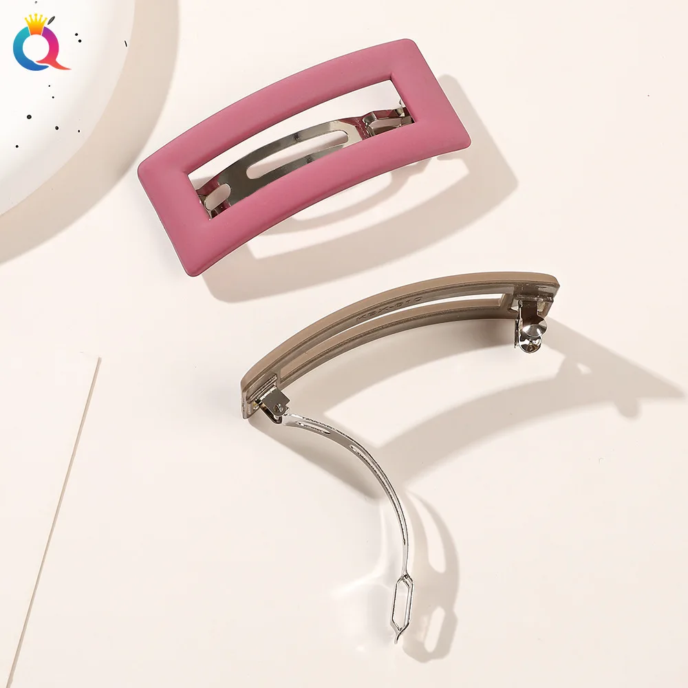 1pc Matte Finish Spring Hair Claw Korean Simple Design Back of Head Updo Ponytail Clip for Women Strong Grip Wholesale
1pc Matte Finish Spring Hair Claw Korean Simple Design Back of Head Updo Ponytail Clip for Women Strong Grip Wholesale
