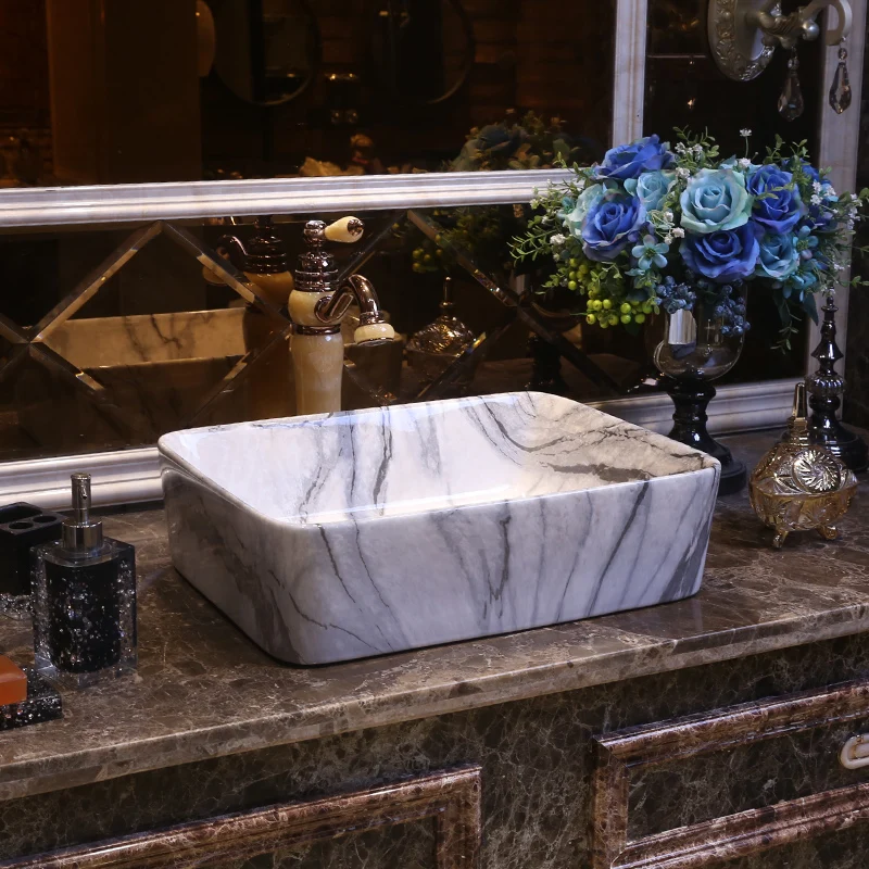 China Artistic Procelain Handmade Europe Vintage Lavabo Washbasin Ceramic Bathroom Sink Counter Top ceramic wash basin painted
China Artistic Procelain Handmade Europe Vintage Lavabo Washbasin Ceramic Bathroom Sink Counter Top ceramic wash basin painted