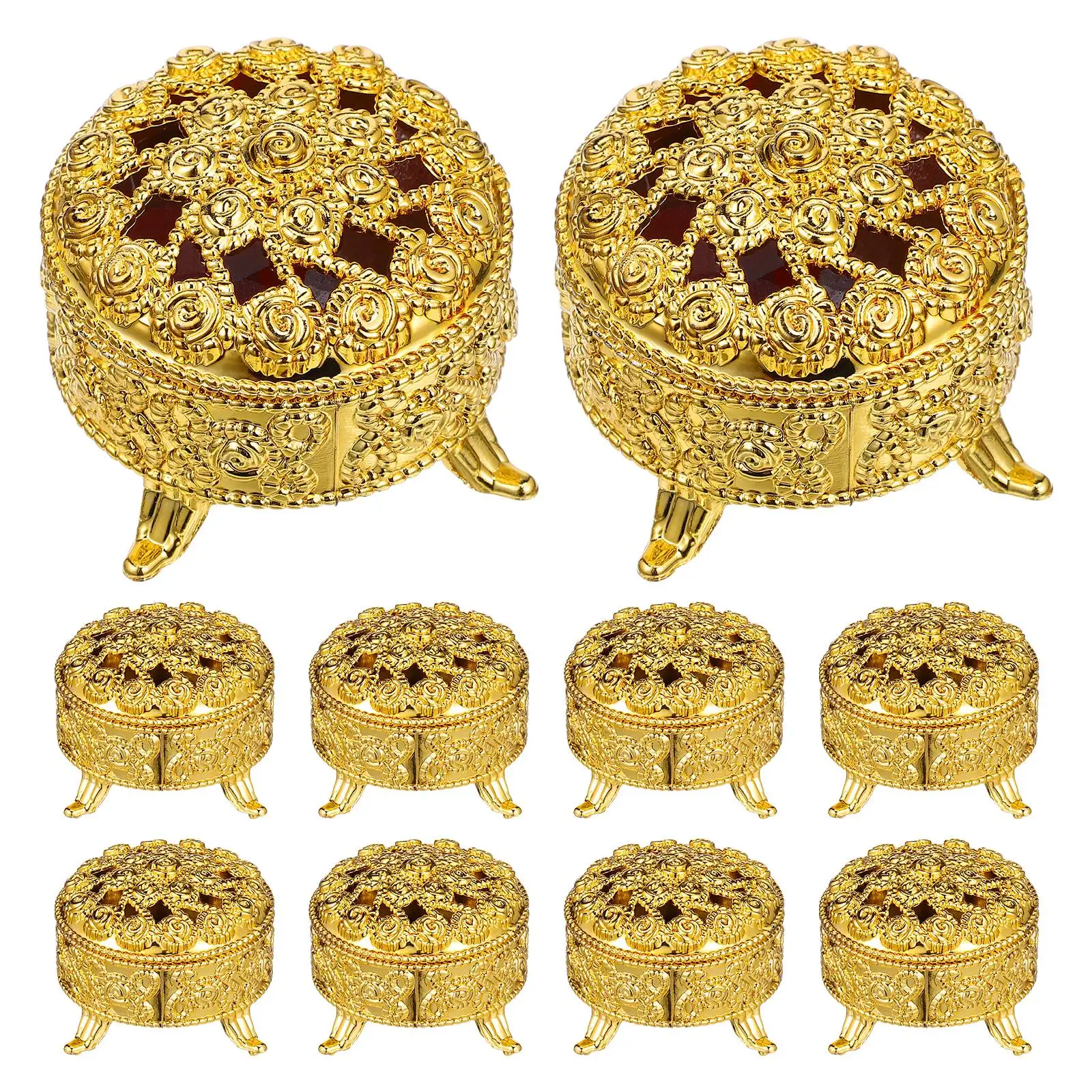 10Pcs Rose Gift Box Golden Favor Boxes for Wedding Party Round Candy Jars Small Gifts Kids Birthday Chic Wedding Favors
10Pcs Rose Gift Box Golden Favor Boxes for Wedding Party Round Candy Jars Small Gifts Kids Birthday Chic Wedding Favors