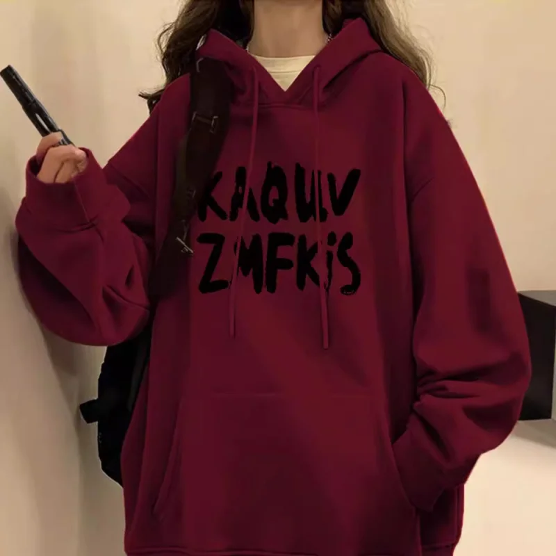 Red Hooded Sweatshirt for Women, Autumn and Winter Bestseller, American Retro Style, Fleece Lined, Thickened, Loose Fit, Plus Si
Red Hooded Sweatshirt for Women, Autumn and Winter Bestseller, American Retro Style, Fleece Lined, Thickened, Loose Fit, Plus Si
