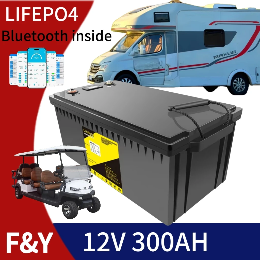 F&Y 12v 200AH 300AH LifePo4 BMS Lithium Battery Can be Used for 12.8V RV Camper Van, Golf Cart, Off-Road
F&Y 12v 200AH 300AH LifePo4 BMS Lithium Battery Can be Used for 12.8V RV Camper Van, Golf Cart, Off-Road