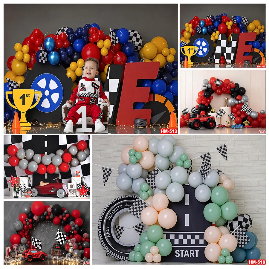 Glawry Fast One 1st Birthday Backdrop Racing Car Cartoon Cute Black White Checker Flag Cool for Kids Boys Bday Party Decorations
Glawry Fast One 1st Birthday Backdrop Racing Car Cartoon Cute Black White Checker Flag Cool for Kids Boys Bday Party Decorations