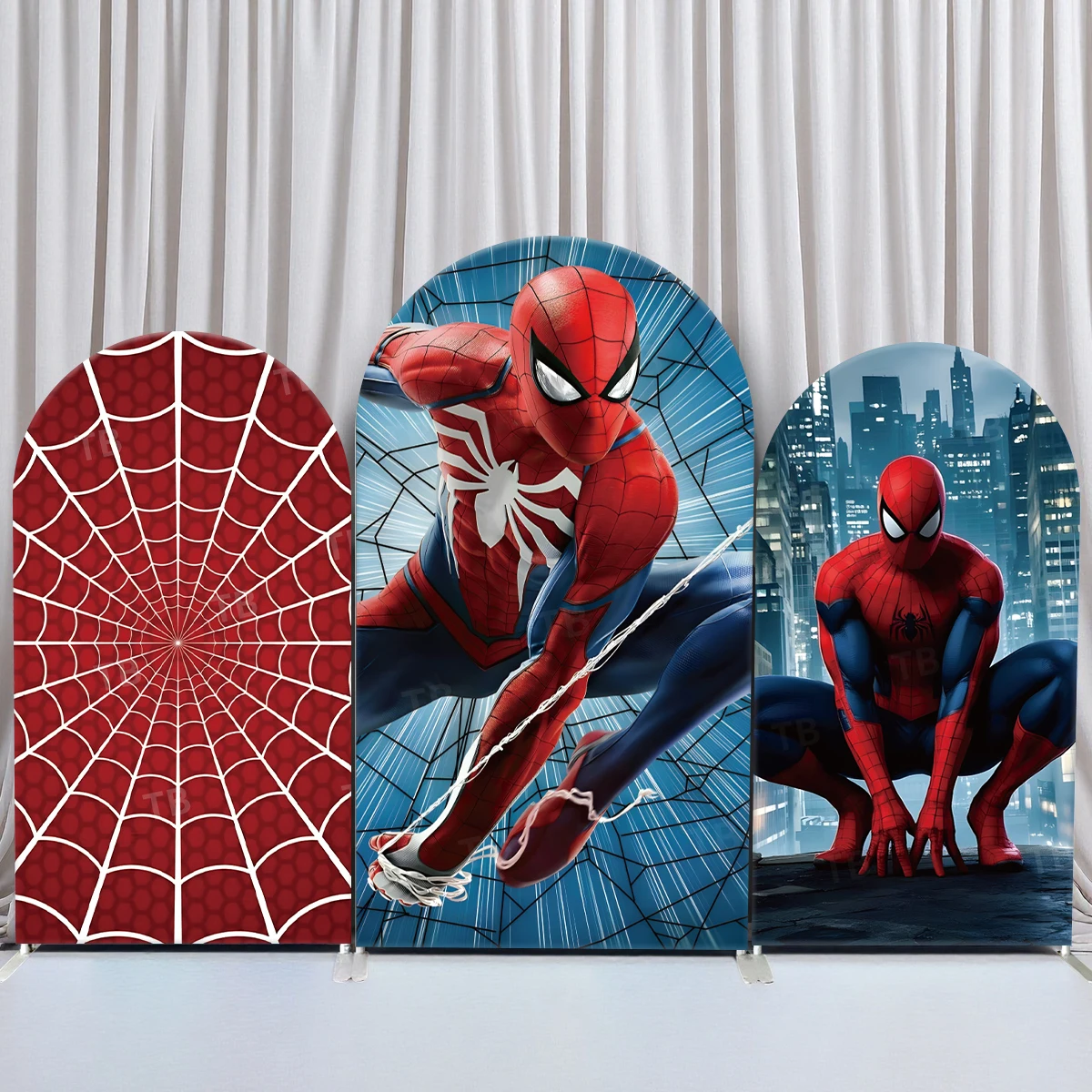 TB Superhero Arch Backdrop Cover Spider-Man for Boys Birthday Baby Shower Photography Background Party Decor Prop Elastic Fabric
TB Superhero Arch Backdrop Cover Spider-Man for Boys Birthday Baby Shower Photography Background Party Decor Prop Elastic Fabric