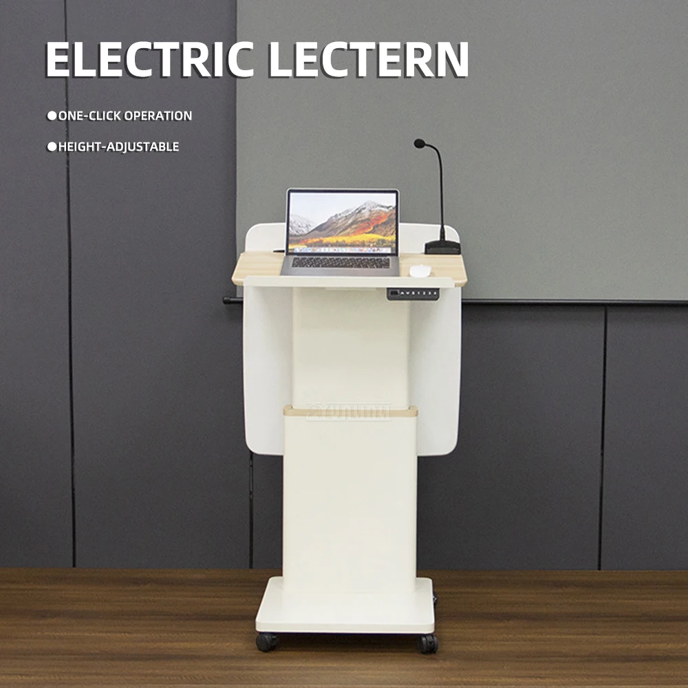 Electric lift lectern Conference speech modern Reception desk Shopping guide desk Host desk Lecture table
Electric lift lectern Conference speech modern Reception desk Shopping guide desk Host desk Lecture table