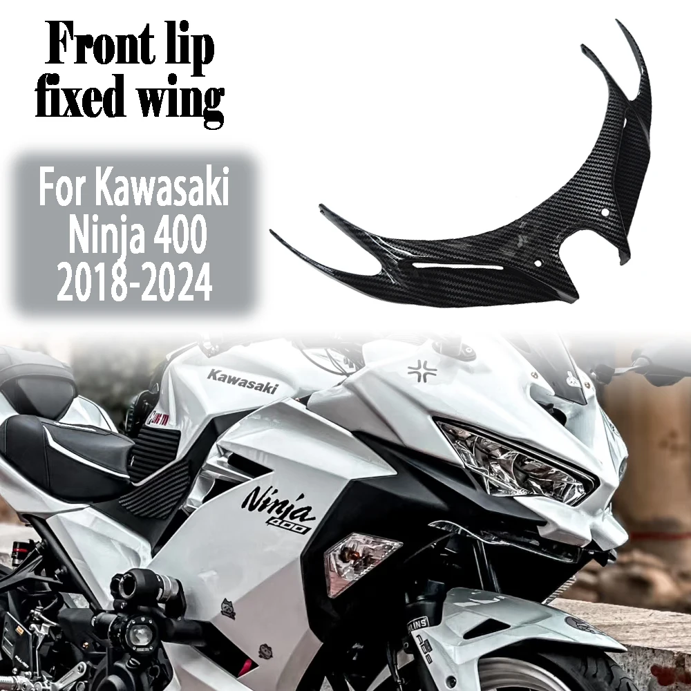 For KAWASAKI Ninja250 NINJA400 Ninja 400 2018-2024 Front Wing Fairing Winglets Aerodynamic Mouth Shell Cover Protection Guards
For KAWASAKI Ninja250 NINJA400 Ninja 400 2018-2024 Front Wing Fairing Winglets Aerodynamic Mouth Shell Cover Protection Guards
