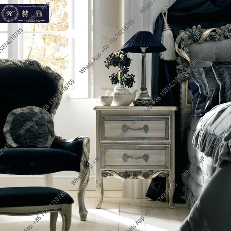 Sc High-end European Solid Wood Bedside Table French Light Luxury Bedside Table Neoclassical Retro Drawer Cabinet Fashion Decora
Sc High-end European Solid Wood Bedside Table French Light Luxury Bedside Table Neoclassical Retro Drawer Cabinet Fashion Decora