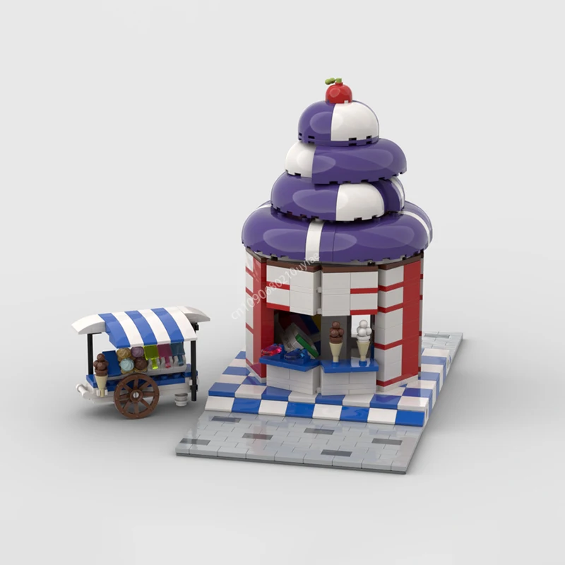 MOC модульный магазин мороженого, город, вид на улицу, модель, архитектура, строительный блок, сделай сам, детская сборка, развивающие кирпичи, игрушки, подарки
MOC модульный магазин мороженого, город, вид на улицу, модель, архитектура, строительный блок, сделай сам, детская сборка, развивающие кирпичи, игрушки, подарки