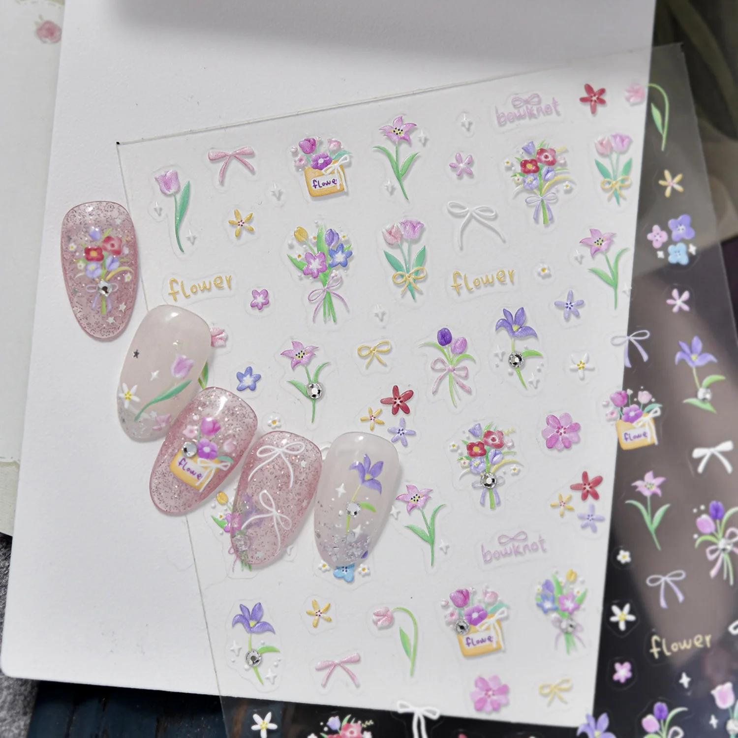 Lovely Spring Flower 5D Nail Decals Bouquet Vase Butterfly Tulip Daisy Blossom Lily Of The Valley Wildflower Manicure Stickers
Lovely Spring Flower 5D Nail Decals Bouquet Vase Butterfly Tulip Daisy Blossom Lily Of The Valley Wildflower Manicure Stickers