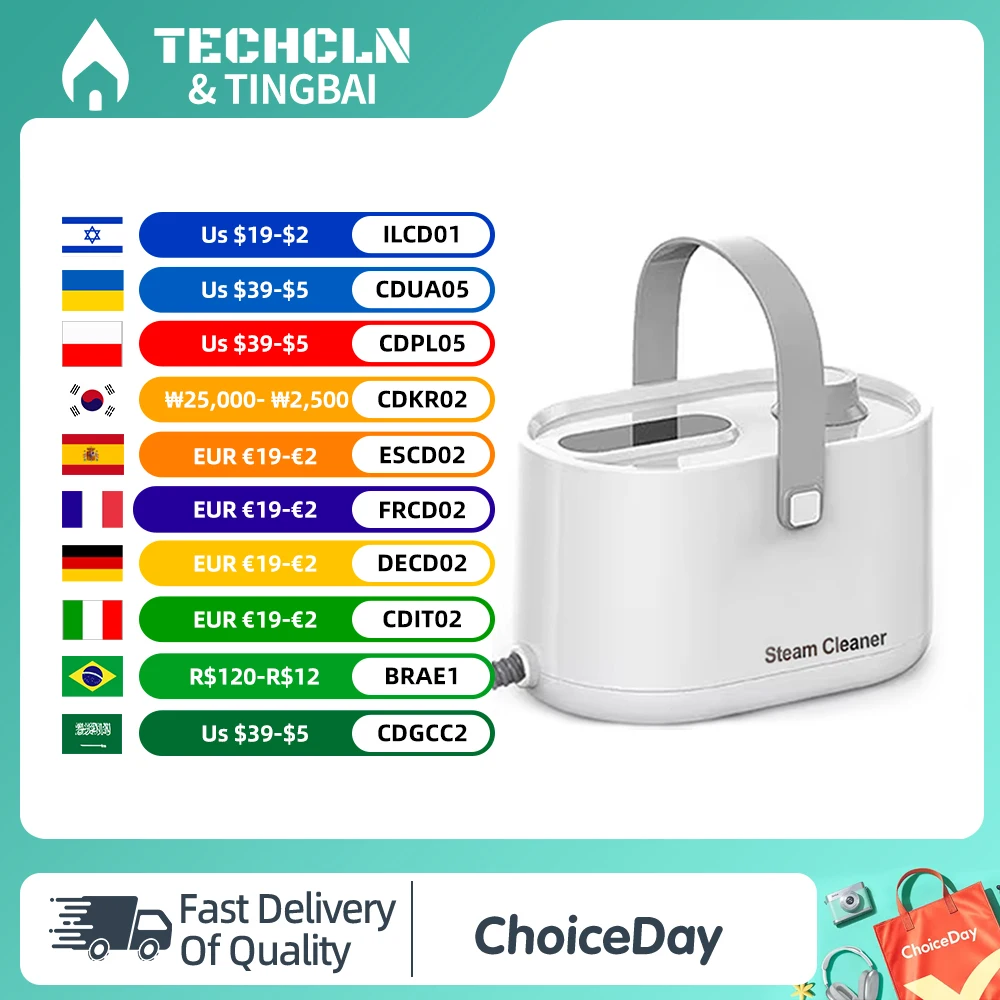 Мощный ручной пароочиститель мощностью 1200 Вт, портативный глубокий очиститель высокого давления для дома, автомобиля, кухни с насадками-щеткой
Мощный ручной пароочиститель мощностью 1200 Вт, портативный глубокий очиститель высокого давления для дома, автомобиля, кухни с насадками-щеткой