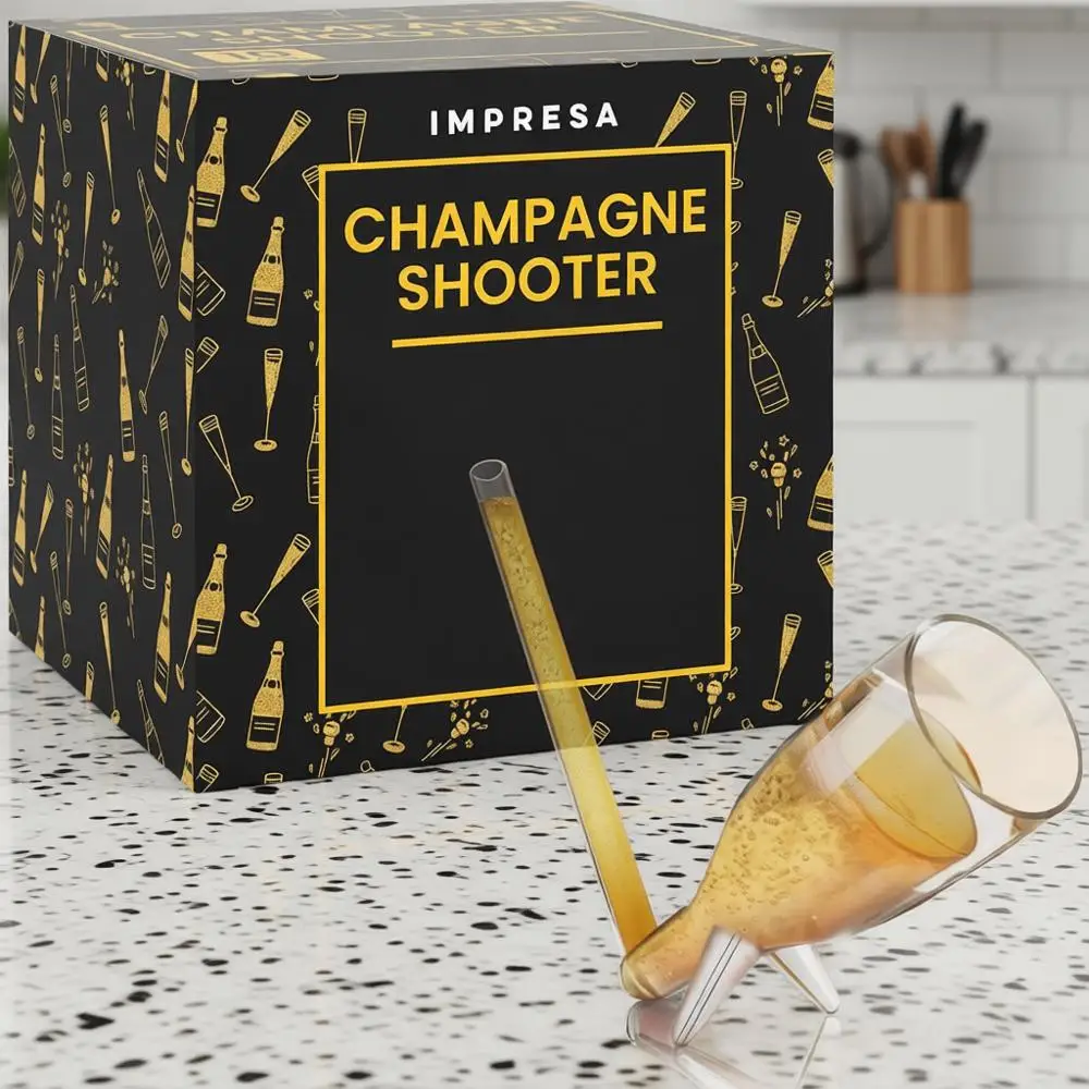 10 Pack Champagne Shooter Plastic Glass Set - Champagne Glasses with Stands - Bachelorette Party - Reusable Champagne Shooter Gi
10 Pack Champagne Shooter Plastic Glass Set - Champagne Glasses with Stands - Bachelorette Party - Reusable Champagne Shooter Gi