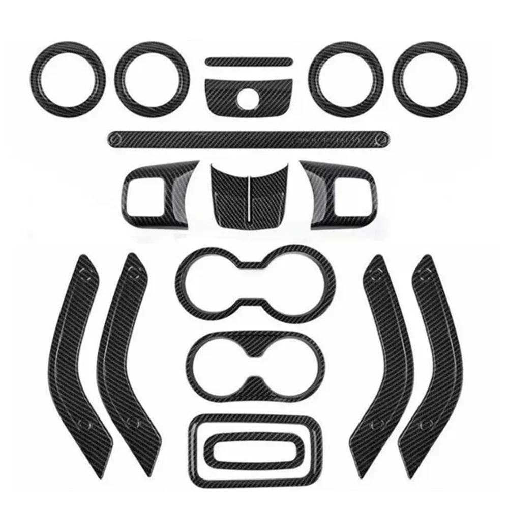 18pcs Interior Car Central Control Panel Trim Frame Multi-media Console Decor Sticker For Jeep For Wrangler JK JKU 4 Door 11-17
18pcs Interior Car Central Control Panel Trim Frame Multi-media Console Decor Sticker For Jeep For Wrangler JK JKU 4 Door 11-17