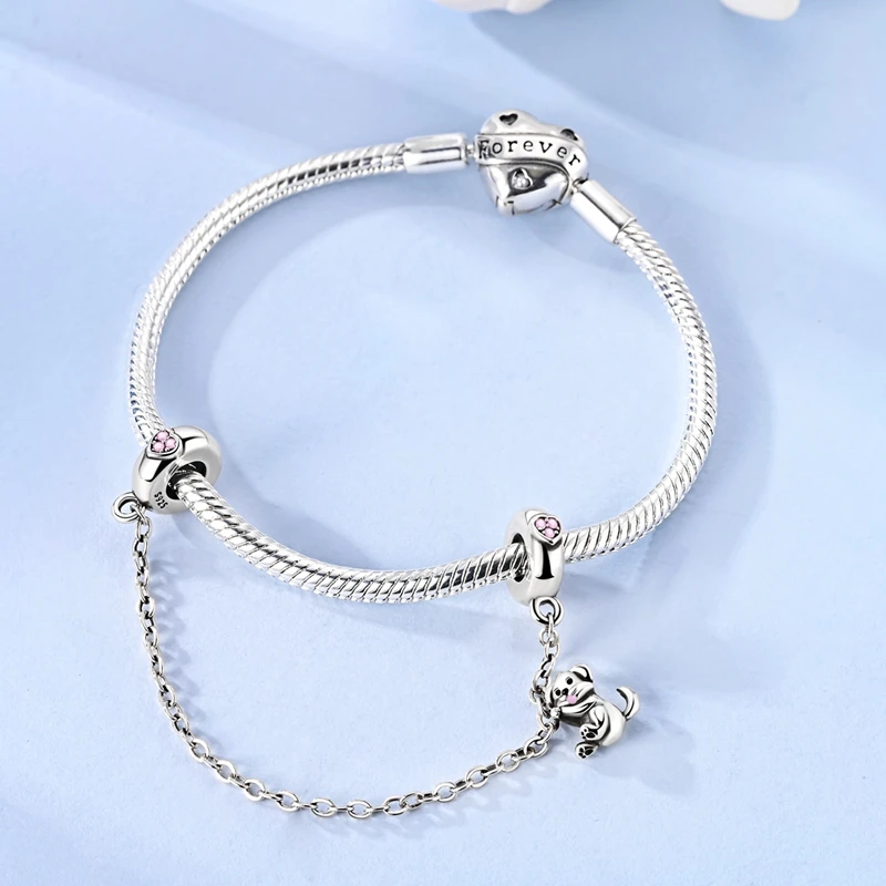925 sterling silver Pet cats and dogs crow star safety chain fit original 925 bracelet charm beads Necklace female jewelry
925 sterling silver Pet cats and dogs crow star safety chain fit original 925 bracelet charm beads Necklace female jewelry
