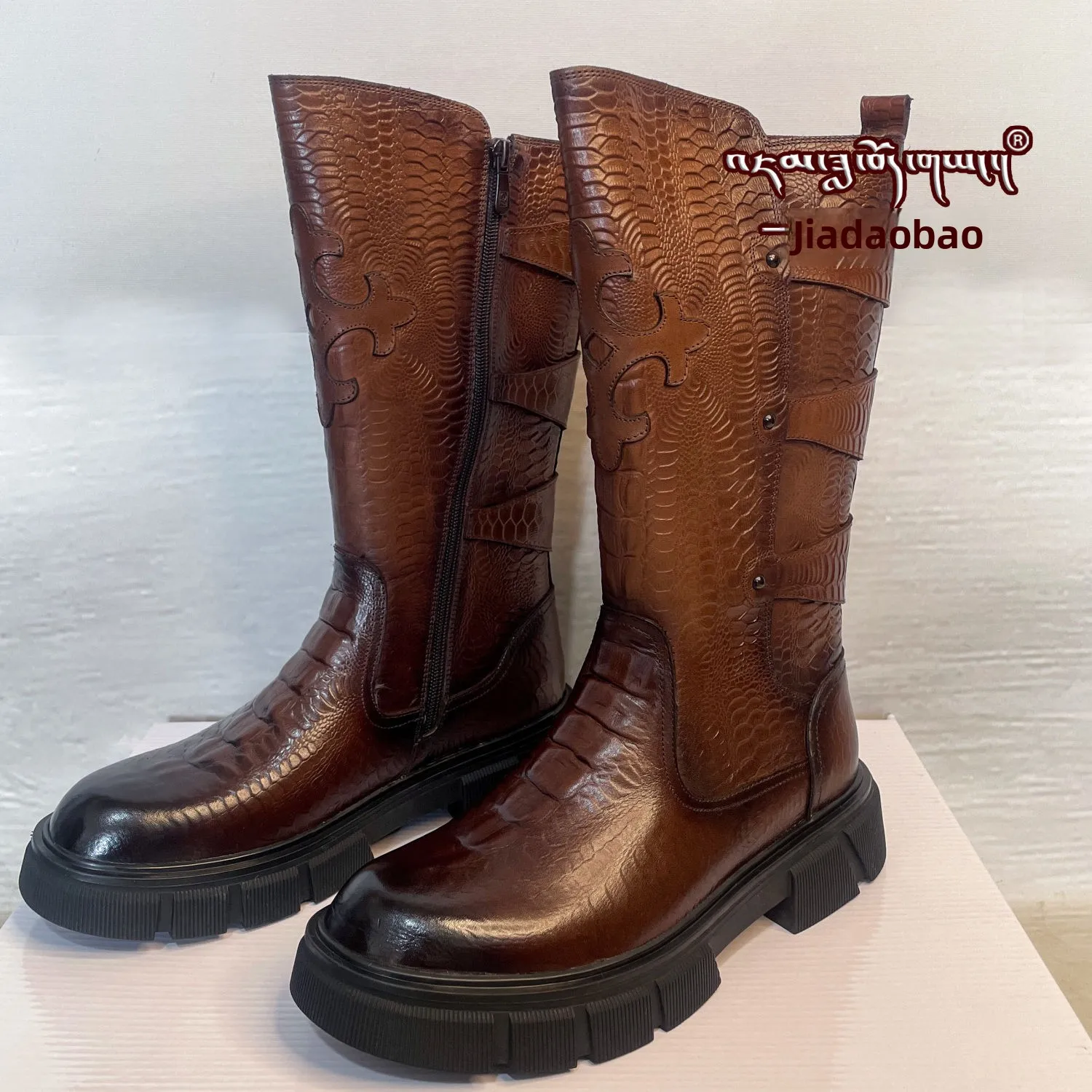 New Ethnic Tibetan Dance High-End Cowhide Boots Wear-Resistant Mongolian Boots Lhasa Kangba Boots Fashionable Mid-Calf ...
New Ethnic Tibetan Dance High-End Cowhide Boots Wear-Resistant Mongolian Boots Lhasa Kangba Boots Fashionable Mid-Calf ...