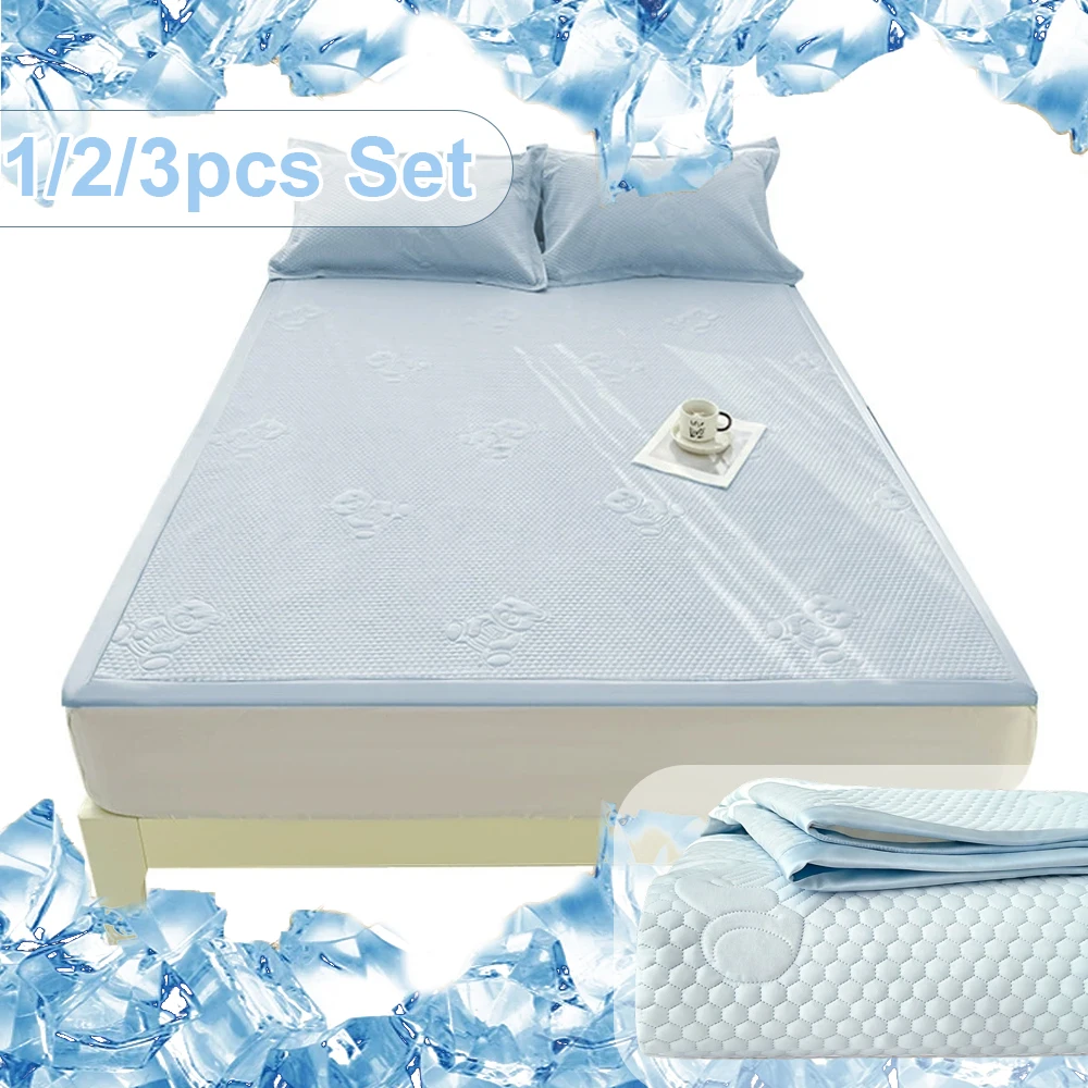 Ice Bean Sheet Cooling Mat Fitted Bed Style Mattress Pad Washable Air Conditioner Sleeping for Home Camping Supply 1/2/3pcs Set
Ice Bean Sheet Cooling Mat Fitted Bed Style Mattress Pad Washable Air Conditioner Sleeping for Home Camping Supply 1/2/3pcs Set