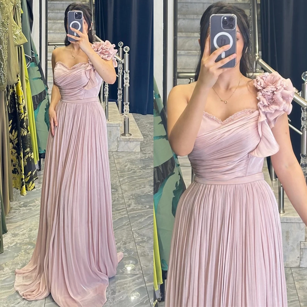Customized Elegant One Shoulder Evening Dress and Exquisite Chiffon Special Occasion Gowns and Delicate Flowers Prom Dresses
Customized Elegant One Shoulder Evening Dress and Exquisite Chiffon Special Occasion Gowns and Delicate Flowers Prom Dresses